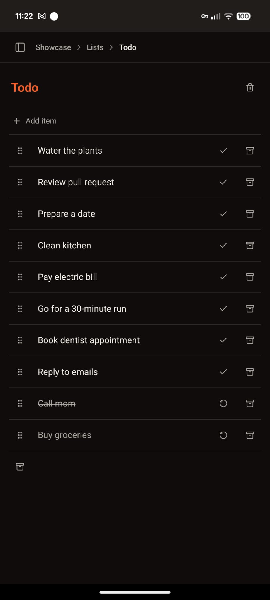 Home Hub lists module